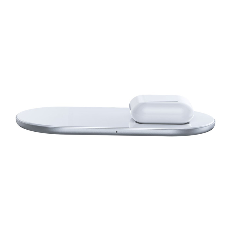 2v1 bezdrátová nabíječka / podložka Qi BASEUS pro Apple iPhone / AirPods - černá; WXJK-C01 12 2v1 bezdrátová nabíječka / podložka Qi BASEUS pro Apple iPhone / AirPods - černá; WXJK-C01 - Obrázek 12