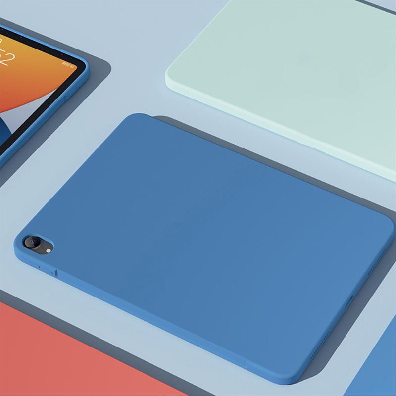 Kryt pro Apple iPad Air 4 / 5 (2022) - silikonový + mikrovlákno - fialový 3 Kryt pro Apple iPad Air 4 / 5 (2022) - silikonový + mikrovlákno - fialový - Obrázek 3