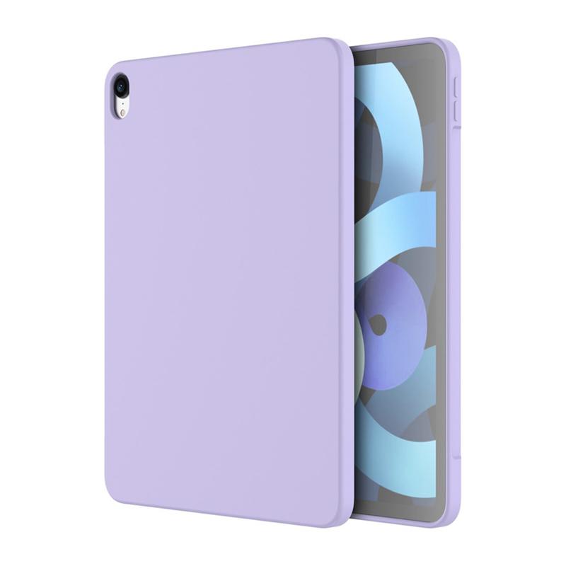 Kryt pro Apple iPad Air 4 / 5 (2022) - silikonový + mikrovlákno - fialový 1 Kryt pro Apple iPad Air 4 / 5 (2022) - silikonový + mikrovlákno - fialový