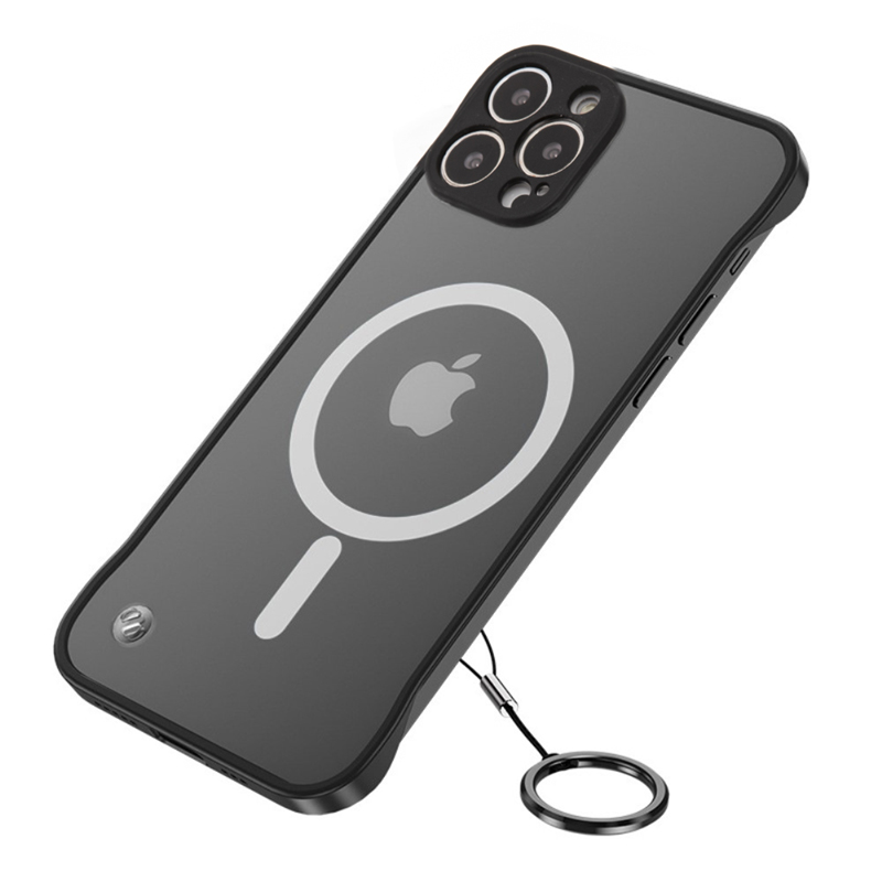 Kryt pro Apple iPhone 13 Pro + kroužek - podpora MagSafe - plastový / gumový - černý 2 Kryt pro Apple iPhone 13 Pro + kroužek - podpora MagSafe - plastový / gumový - černý - Obrázek 2