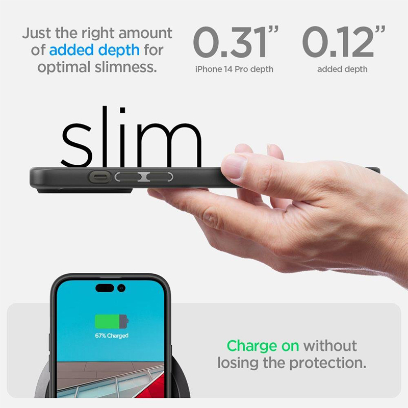 Kryt SPIGEN Ultra Hybrid pro Apple iPhone 14 Pro - plastový / gumový - průhledný / černý 4 Kryt SPIGEN Ultra Hybrid pro Apple iPhone 14 Pro - plastový / gumový - průhledný / černý - Obrázek 4