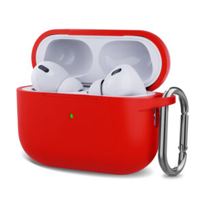 pouzdro pro apple airpods pro 2022 airpods pro karabina silikonove cervene