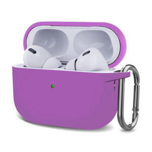 Pouzdro pro Apple AirPods Pro (2022) / AirPods Pro - karabina - silikonové - fialové
