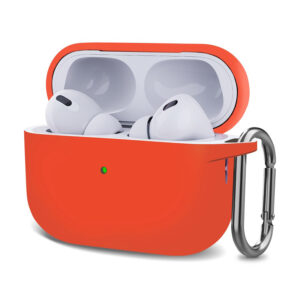 pouzdro pro apple airpods pro 2022 airpods pro karabina silikonove oranzove