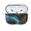 Pouzdro pro Apple AirPods Pro - plastové - mramorový vzor - modré - Image 2