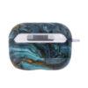 Pouzdro pro Apple AirPods Pro - plastové - mramorový vzor - modré - Image 3