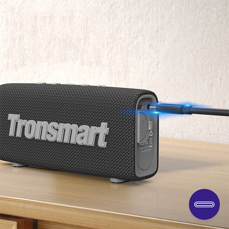 Reproduktor Bluetooth 5.3 TRONSMART - 2000 mAh baterie - 10W - vodotěsný IPX7 - černý 5 Reproduktor Bluetooth 5.3 TRONSMART - 2000 mAh baterie - 10W - vodotěsný IPX7 - černý - Obrázek 5