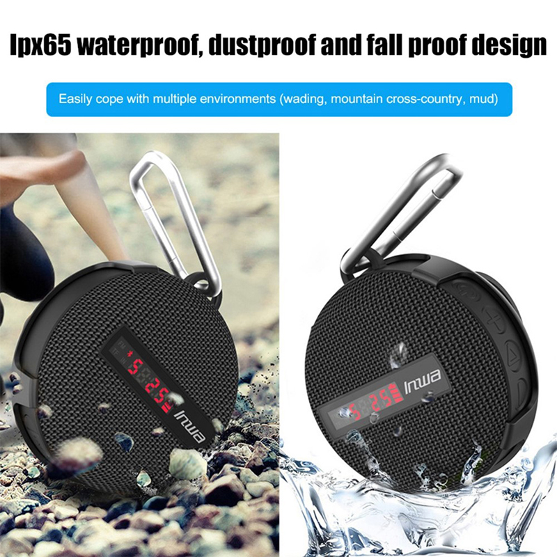 Reproduktor Bluetooth + držák na kolo - zobrazení rychlosti - AUX / SD vstup - odolný - černý 2 Reproduktor Bluetooth + držák na kolo - zobrazení rychlosti - AUX / SD vstup - odolný - černý - Obrázek 2