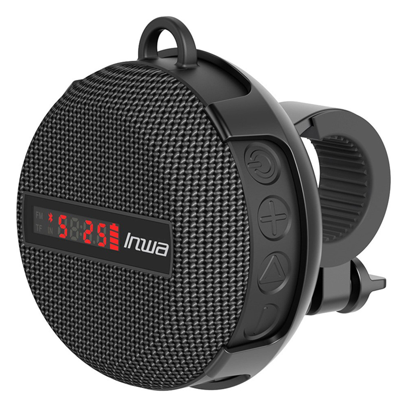 Reproduktor Bluetooth + držák na kolo - zobrazení rychlosti - AUX / SD vstup - odolný - černý 1 Reproduktor Bluetooth + držák na kolo - zobrazení rychlosti - AUX / SD vstup - odolný - černý