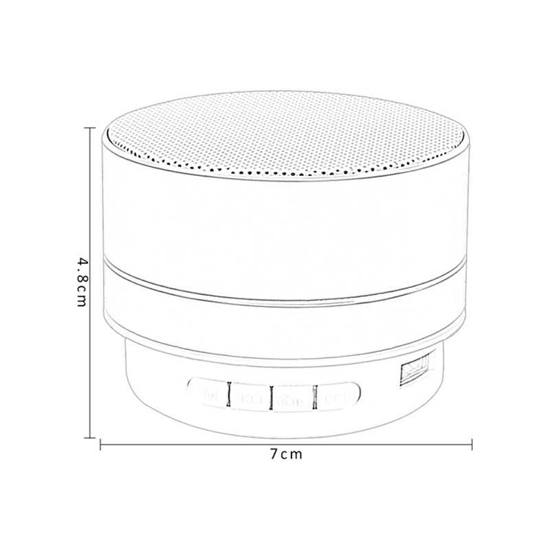 Reproduktor Bluetooth - mini provedení - 3W - červený 4 Reproduktor Bluetooth - mini provedení - 3W - červený - Obrázek 4