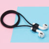Šňůrka / úchyt pro Apple AirPods - s magnety ke spojení - silikonová - červená - Image 11