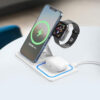 3v1 nabíjecí stanice XO WX023 Qi pro Apple iPhone + AirPods + Watch - bílá - Image 6