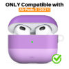 Pouzdro AHASTYLE pro Apple AirPods 3 - barevný přechod - silikonové - fialové - Image 9