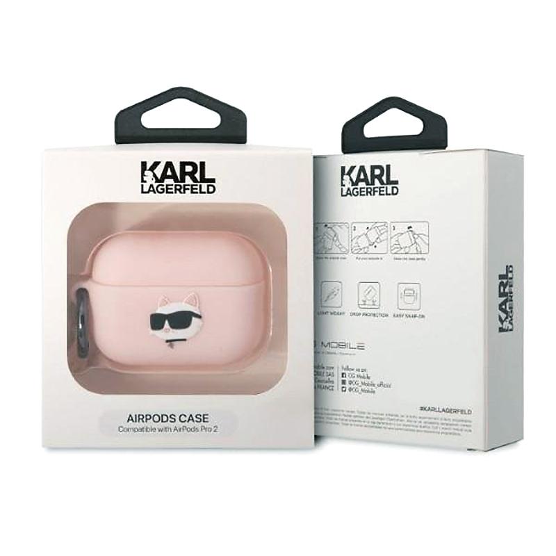 Pouzdro KARL LAGERFELD pro Apple AirPods Pro / Pro 2 - hlava Choupette - silikonové - růžové 4 Pouzdro KARL LAGERFELD pro Apple AirPods Pro / Pro 2 - hlava Choupette - silikonové - růžové - Obrázek 4