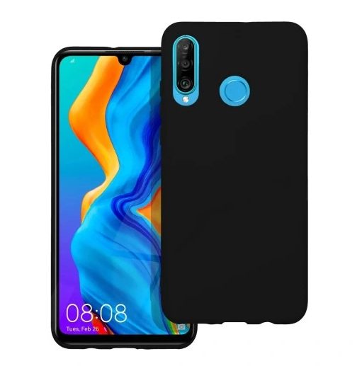 Silikonový kryt pro Huawei P30 Lite - Černý 1 Silikonový kryt pro Huawei P30 Lite - Černý