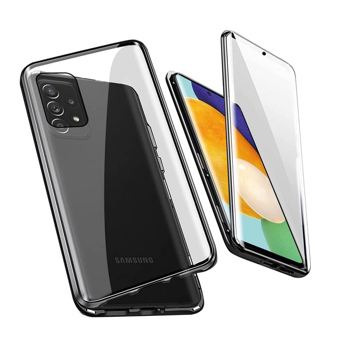 Magnetický kryt pro Samsung Galaxy A52 4G, A52 5G a A52S - Černý 1 Magnetický kryt pro Samsung Galaxy A52 4G, A52 5G a A52S - Černý