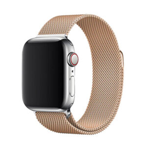Elegantní řemínek pro Apple Watch v milánském stylu - Light Gold Barva: Light Gold