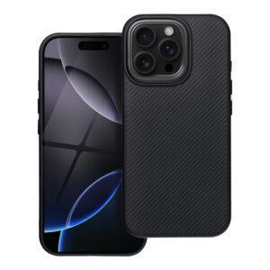 Kryt CARBON Elite pro Apple iPhone 17 - MagSafe kompatibilní - gumový / karbonový - černý